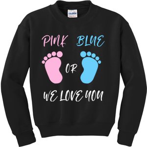 Team Boy Girl Gender Reveal Gift Kids Sweatshirt