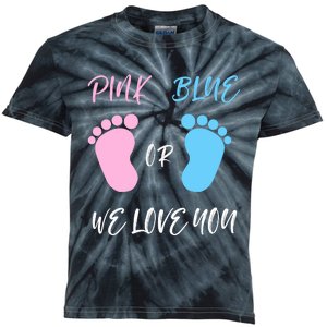 Team Boy Girl Gender Reveal Gift Kids Tie-Dye T-Shirt