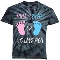 Team Boy Girl Gender Reveal Gift Kids Tie-Dye T-Shirt