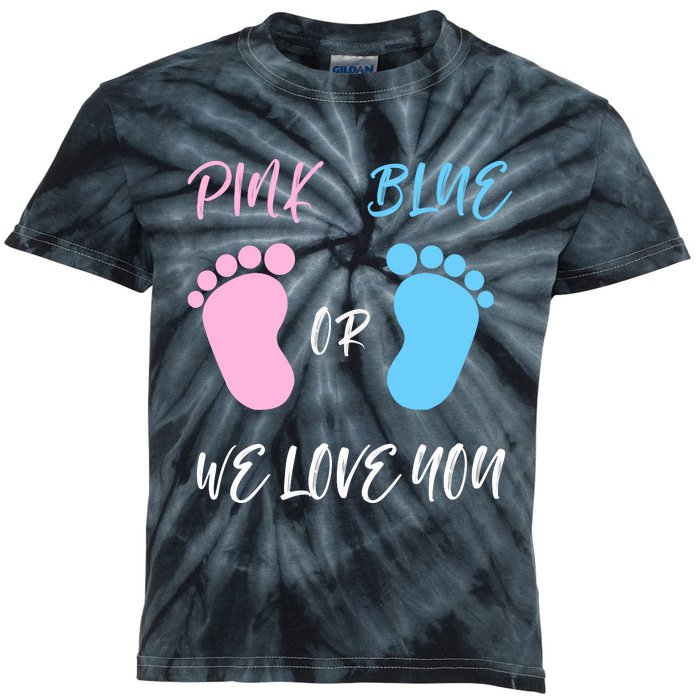 Team Boy Girl Gender Reveal Gift Kids Tie-Dye T-Shirt