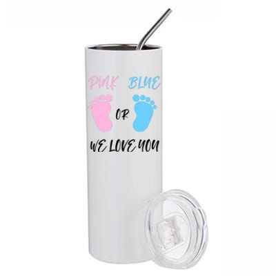 Team Boy Girl Gender Reveal Gift Stainless Steel Tumbler