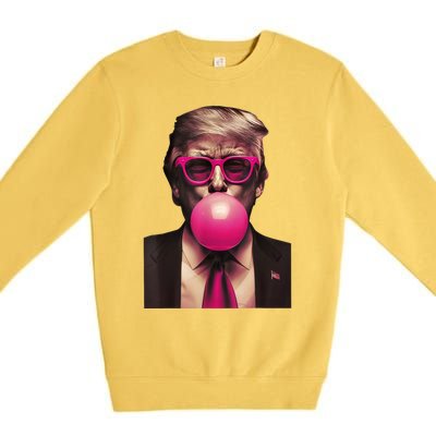 Trump Bubble Gum Premium Crewneck Sweatshirt