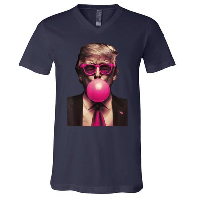 Trump Bubble Gum V-Neck T-Shirt