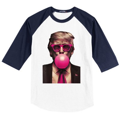 Trump Bubble Gum Baseball Sleeve Shirt