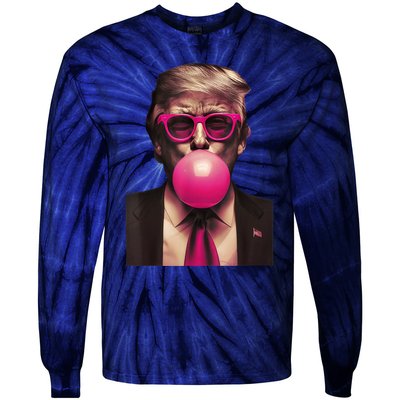 Trump Bubble Gum Tie-Dye Long Sleeve Shirt