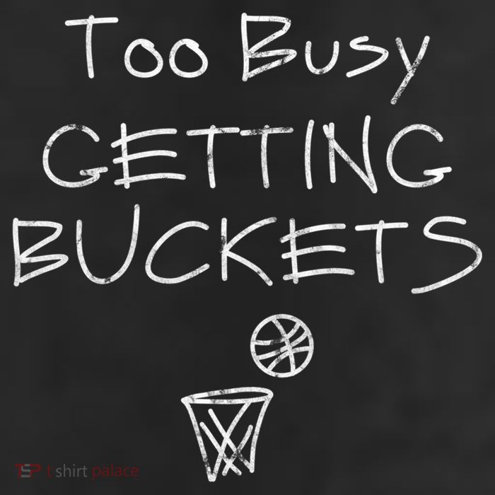 Too Busy Getting Buckets Basketball Cool Gift 7 Panel Mesh Trucker Snapback Hat