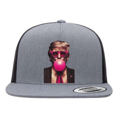 Trump Bubble Gum Flat Bill Trucker Hat