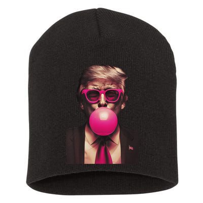 Trump Bubble Gum Short Acrylic Beanie