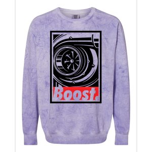 Turbo Boost Gift For Racing And Drift Car Lovers Gift Colorblast Crewneck Sweatshirt