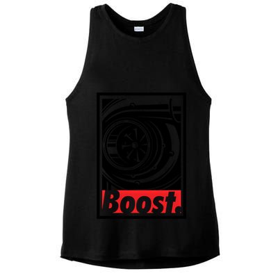 Turbo Boost Gift For Racing And Drift Car Lovers Gift Ladies PosiCharge Tri-Blend Wicking Tank