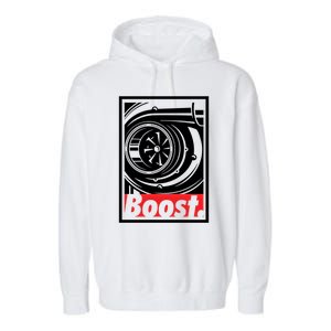 Turbo Boost Gift For Racing And Drift Car Lovers Gift Garment-Dyed Fleece Hoodie