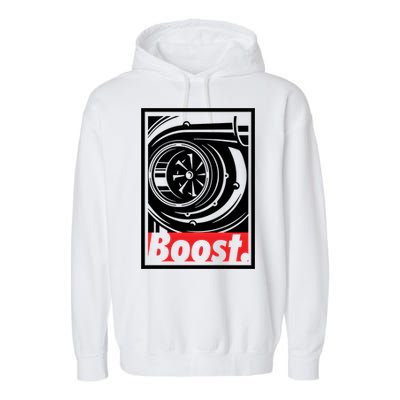 Turbo Boost Gift For Racing And Drift Car Lovers Gift Garment-Dyed Fleece Hoodie