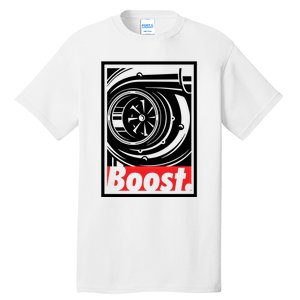 Turbo Boost Gift For Racing And Drift Car Lovers Gift Tall T-Shirt