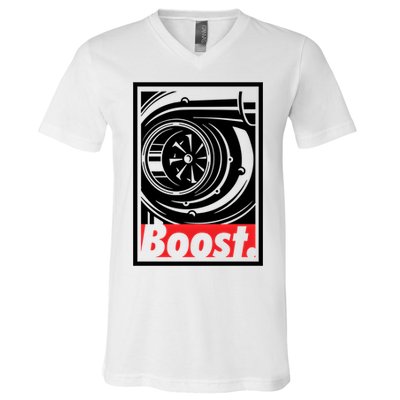Turbo Boost Gift For Racing And Drift Car Lovers Gift V-Neck T-Shirt