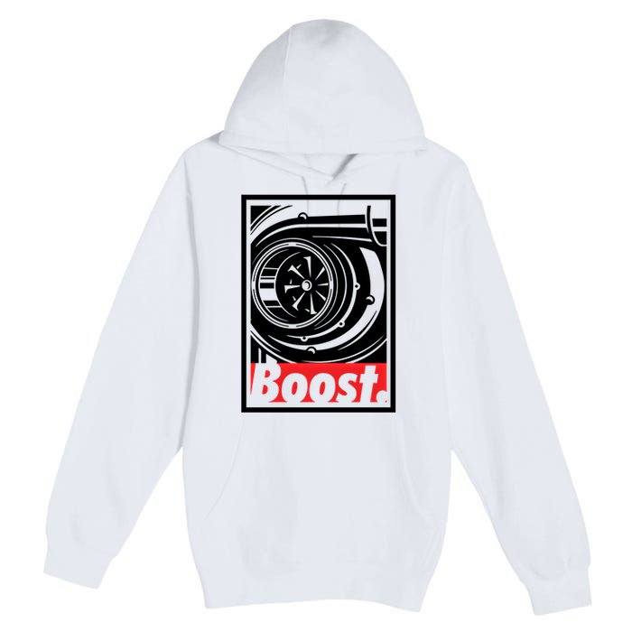 Turbo Boost Gift For Racing And Drift Car Lovers Gift Premium Pullover Hoodie