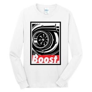 Turbo Boost Gift For Racing And Drift Car Lovers Gift Tall Long Sleeve T-Shirt