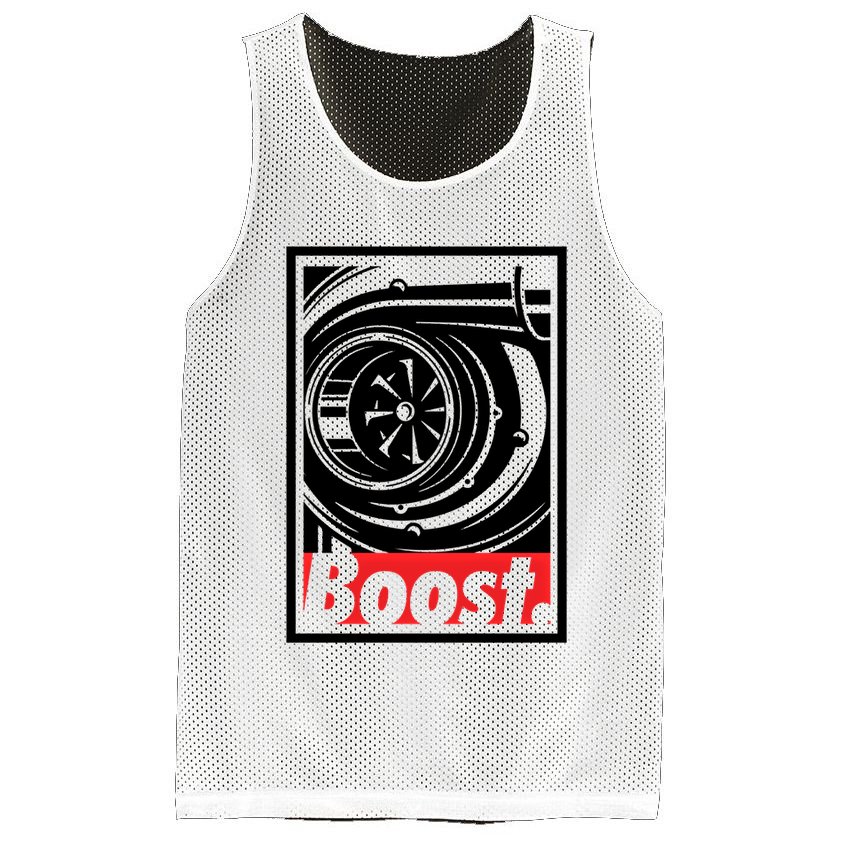 Turbo Boost Gift For Racing And Drift Car Lovers Gift Mesh Reversible Basketball Jersey Tank