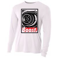 Turbo Boost Gift For Racing And Drift Car Lovers Gift Cooling Performance Long Sleeve Crew