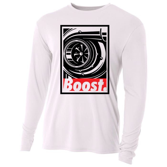 Turbo Boost Gift For Racing And Drift Car Lovers Gift Cooling Performance Long Sleeve Crew