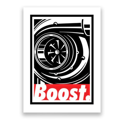 Turbo Boost Gift For Racing And Drift Car Lovers Gift Poster