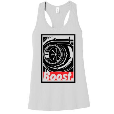 Turbo Boost Gift For Racing And Drift Car Lovers Gift Women's Racerback Tank