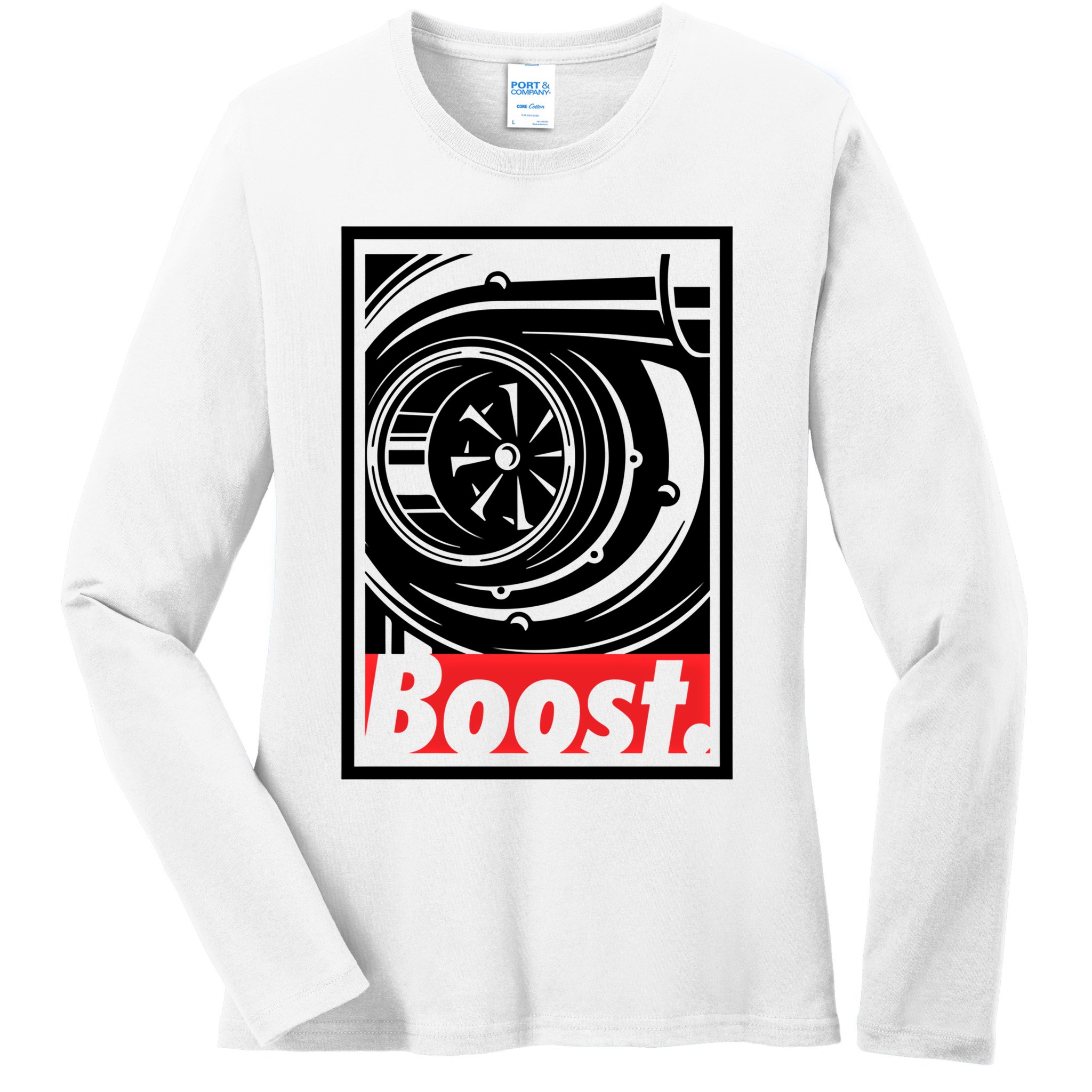 Turbo Boost Gift For Racing And Drift Car Lovers Gift Ladies Long Sleeve Shirt