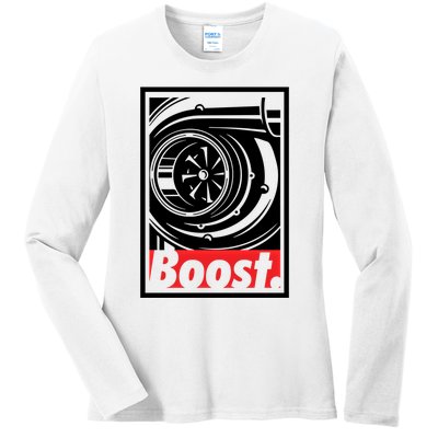 Turbo Boost Gift For Racing And Drift Car Lovers Gift Ladies Long Sleeve Shirt