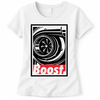 Turbo Boost Gift For Racing And Drift Car Lovers Gift Womens T-Shirt