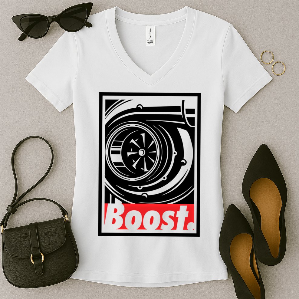 Turbo Boost Gift For Racing And Drift Car Lovers Gift Women's V-Neck T-Shirt