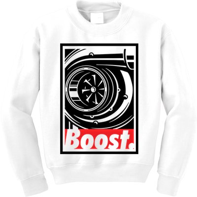 Turbo Boost Gift For Racing And Drift Car Lovers Gift Kids Sweatshirt