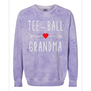 Tee Ball Grandma Funny Gift For Ball Grandma Mothers Day Colorblast Crewneck Sweatshirt