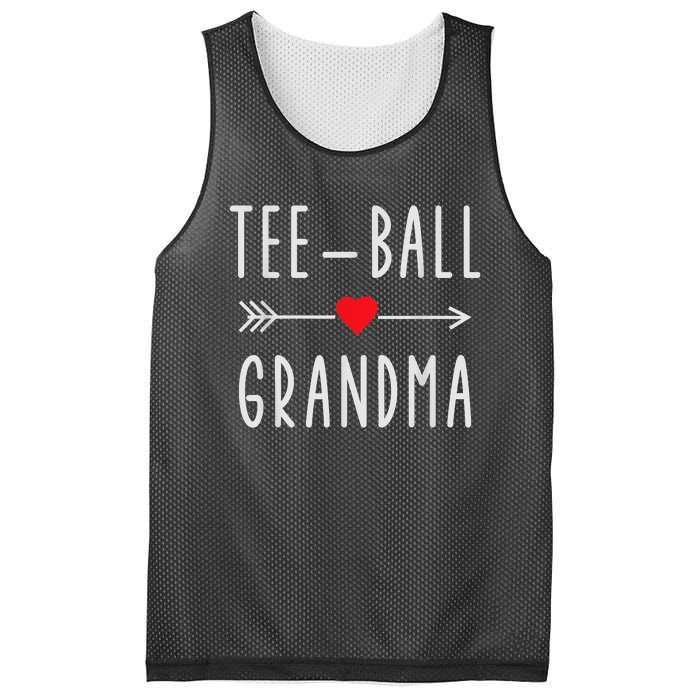 Tee Ball Grandma Funny Gift For Ball Grandma Mothers Day Mesh Reversible Basketball Jersey Tank