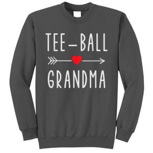 Tee Ball Grandma Funny Gift For Ball Grandma Mothers Day Tall Sweatshirt