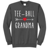 Tee Ball Grandma Funny Gift For Ball Grandma Mothers Day Tall Sweatshirt