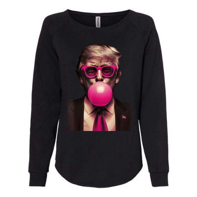 Trump Bubble Gum Womens California Wash Sweatshirt