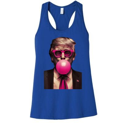 Trump Bubble Gum Women's Racerback Tank