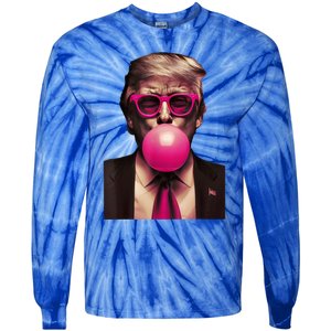 Trump Bubble Gum Tie-Dye Long Sleeve Shirt