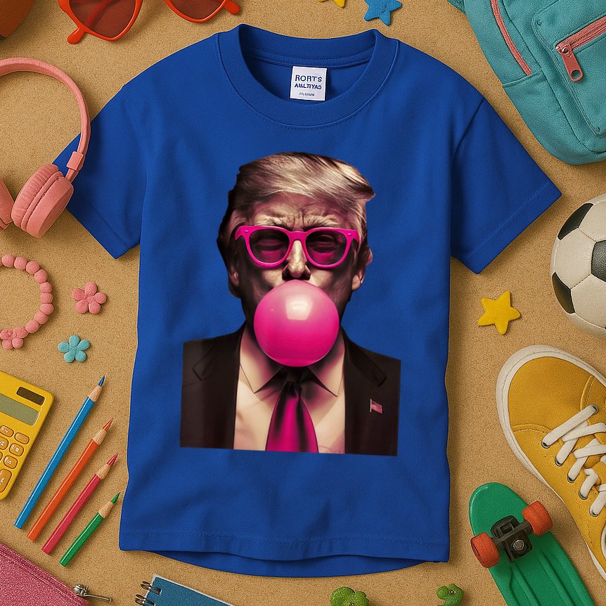 Trump Bubble Gum Kids T-Shirt