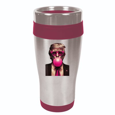 Trump Bubble Gum 16oz Travel Tumbler