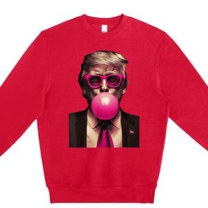 Trump Bubble Gum Premium Crewneck Sweatshirt