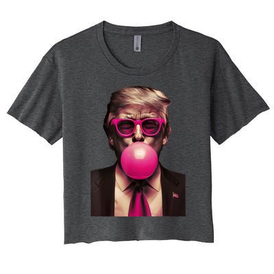 Trump Bubble Gum Women's Crop Top Tee