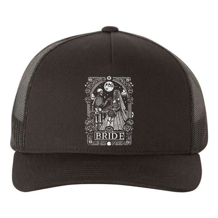 The Bride Gothic Wedding Wife Fiancee Engaged Couple Yupoong Adult 5-Panel Trucker Hat