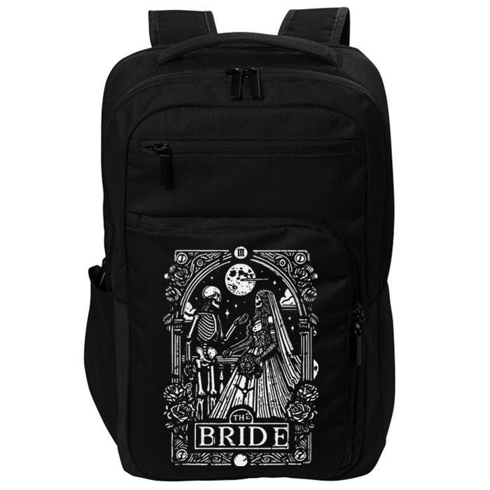 The Bride Gothic Wedding Wife Fiancee Engaged Couple Impact Tech Backpack