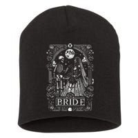 The Bride Gothic Wedding Wife Fiancee Engaged Couple Short Acrylic Beanie