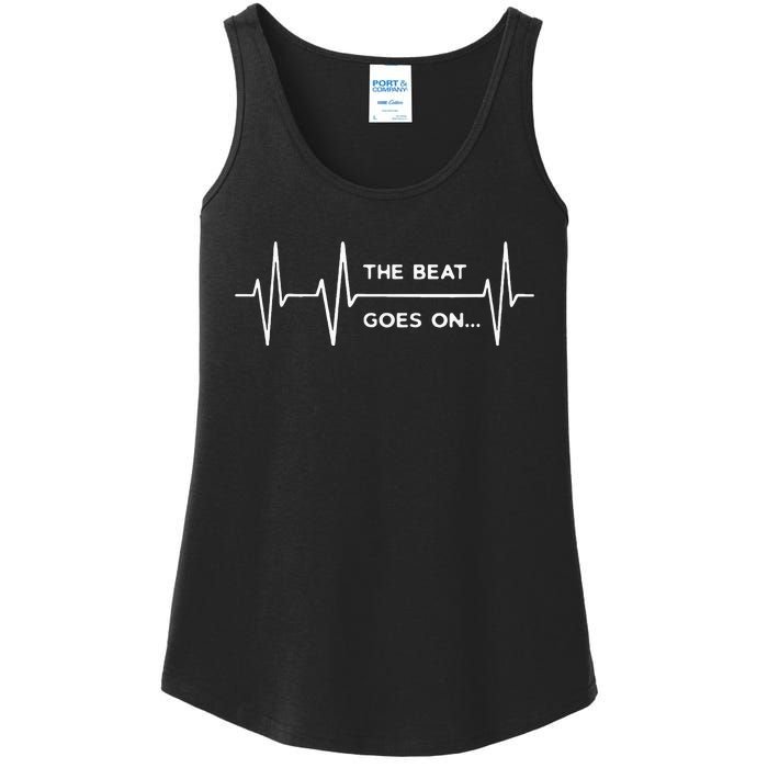 The Beat Goes On..Heartbeat Rehab After Surgery Heart Op Ladies Essential Tank