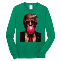 Trump Bubble Gum Fun And Bold Design Long Sleeve Shirt