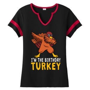 Thanksgiving Birthday Gifts Funny Bday Born On Thanksgiving Ladies Halftime Notch Neck Tee