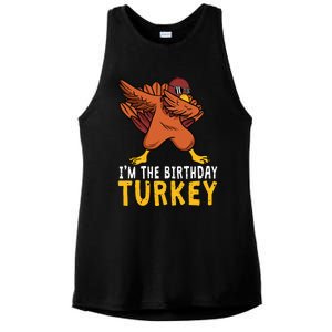 Thanksgiving Birthday Gifts Funny Bday Born On Thanksgiving Ladies PosiCharge Tri-Blend Wicking Tank