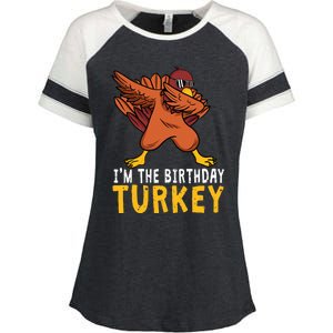 Thanksgiving Birthday Gifts Funny Bday Born On Thanksgiving Enza Ladies Jersey Colorblock Tee