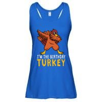 Thanksgiving Birthday Gifts Funny Bday Born On Thanksgiving Ladies Essential Flowy Tank